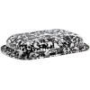 Golden Rabbit Enamelware Baking Pan, 3 quart, Solid White Textured(Black Swirl)