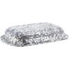 Golden Rabbit Enamelware Baking Pan, 3 quart, Solid White Textured(Grey Swirl)