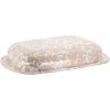 Golden Rabbit Enamelware Baking Pan, 3 quart, Solid White Textured(Taupe Swirl)
