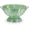 Golden Rabbit Enamelware Large Colander, 5 quart, Solid White Textured(Modern Monet)