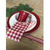 Golden Rabbit Enamelware Latte Coffee or Tea Mugs, 16 ounce, Solid White Textured, Set of 4(Solid Red Textured)