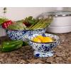 Golden Rabbit Enamelware Petite Colander, 1 quart, Solid White Textured(Ocean)
