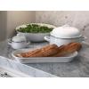 Golden Rabbit Enamelware Petite Tureens Pots, 16 ounce, Solid White Textured, Set of 2(Solid White Textured)