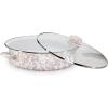 Golden Rabbit Enamelware Saute Pan, 5 quart, Solid White Textured(Taupe Swirl)