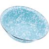 Golden Rabbit Enamelware Serving Basin, 4 quart, Solid White Textured(Sea Glass)