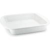 Golden Rabbit Enamelware Square Brownie Pan, 9 inch, Solid White Textured(Solid White Textured)