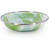 Golden Rabbit Enamelware Tasting Dish Bowls, 4 ounce, Solid White Textured, Set of 6(Modern Monet)