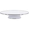 Golden Rabbit Enamelware Cake Plate, 12.5 inch, Solid White Textured(Solid White Textured)