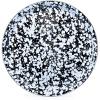 Golden Rabbit Enamelware Large Serving Tray, 20 inch, Solid White Textured(Black Swirl)