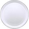 Golden Rabbit Enamelware Large Serving Tray, 20 inch, Solid White Textured(Solid White Textured)