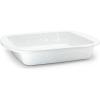 Golden Rabbit Enamelware Square Brownie Pan, 9 inch, Solid White Textured(Solid White Textured)