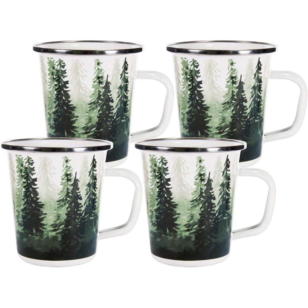 image:imageGolden Rabbit Enamelware Latte Coffee or Tea Mugs 16 ounce Blue Crab Set of 4Forest Glen