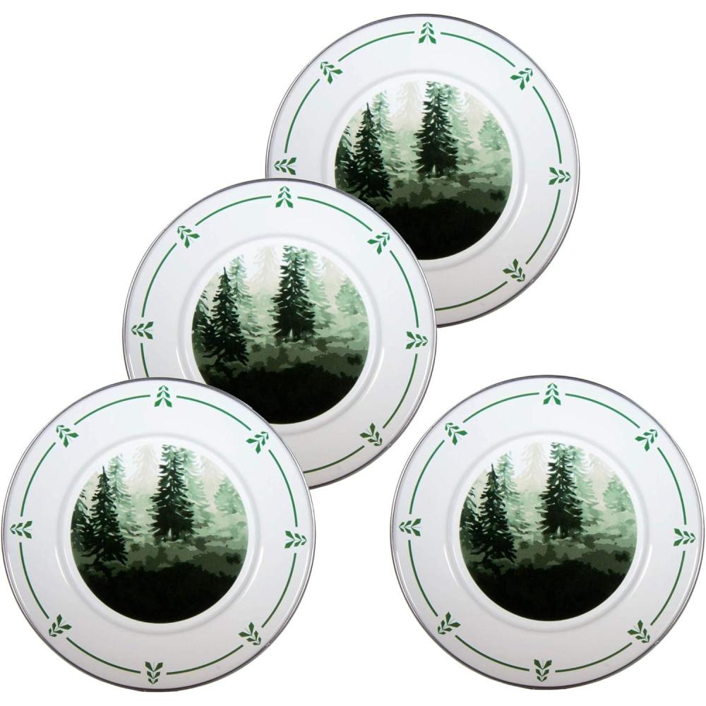 image:imageGolden Rabbit Enamelware Sandwich Plates 85 inch Blue Crab Set of 4Forest Glen