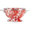Golden Rabbit Enamelware – Set of 3 Colanders (Ocean)(Red Swirl)