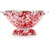Golden Rabbit Enamelware – Set of 3 Colanders (Ocean)(Red Swirl)