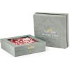 Golden Rabbit Enamelware Appetizer Plate Gift Set, Set of 4, Red Swirl(Red Swirl)