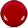 Golden Rabbit Enamelware Appetizer Plates, 6 inch, Solid White Textured, Set of 4(Solid Red Textured)