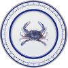 Golden Rabbit Enamelware Chargers, 12.5 inch, Blue Crab, Set of 2(Blue Crab)