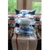 Golden Rabbit Enamelware Chargers, 12.5 inch, Blue Crab, Set of 2(Fish Camp)