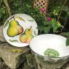 Golden Rabbit Enamelware Chargers, 12.5 inch, Blue Crab, Set of 2(Fresh Produce)