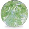 Golden Rabbit Enamelware Chargers, 12.5 inch, Solid White Textured, Set of 2(Modern Monet)