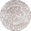 Golden Rabbit Enamelware Chargers, 12.5 inch, Solid White Textured, Set of 2(Taupe Swirl)