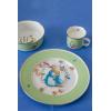 Golden Rabbit Enamelware Child Plates, 8.5 inch, Elephant, Set of 4(Polka Dot Peter)