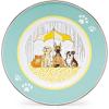 Golden Rabbit Enamelware Child Plates, 8.5 inch, Elephant, Set of 4(Raining Cats and Dogs)