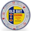 Golden Rabbit Enamelware Dinner Plates, 10.5 inch, Blue Crab, Set of 4(Old Bay)