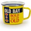 Golden Rabbit Enamelware Grande Coffee or Tea Mugs, 24 ounce, Camouflage, Set of 4(Old Bay)