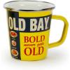 Golden Rabbit Enamelware Latte Coffee or Tea Mugs, 16 ounce, Blue Crab, Set of 4(Old Bay)