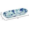 Golden Rabbit Enamelware Oval Basket, 16 x 6 inch, Ocean(Lagoon)