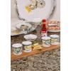 Golden Rabbit Enamelware Oval Platter, 12 x 16in, Blue Crab(Oyster)
