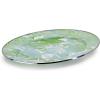 Golden Rabbit Enamelware Oval Platter, 12 x 16in, Solid White Textured(Modern Monet)