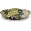 Golden Rabbit Enamelware Pasta Plates, 10 inch, Solid White Textured, Set of 4(Camouflage)