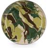 Golden Rabbit Enamelware Pasta Plates, 10 inch, Solid White Textured, Set of 4(Camouflage)