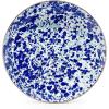 Golden Rabbit Enamelware Pasta Plates, 10 inch, Solid White Textured, Set of 4(Ocean)