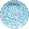 Golden Rabbit Enamelware Pasta Plates, 10 inch, Solid White Textured, Set of 4(Sea Glass)