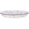 Golden Rabbit Enamelware Pasta Plates, 10 inch, Solid White Textured, Set of 4(Taupe Swirl)