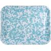 Golden Rabbit Enamelware Quarter Sheet Trays, 12 x 10in, Sea Glass, Set of 2(Sea Glass)