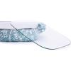 Golden Rabbit Enamelware Roasting Pan with Lid, 10.5 quarts, Solid White Textured(Sea Glass)