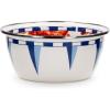 Golden Rabbit Enamelware Salad Bowls, 24 ounce, Blue Crab, Set of 4(Crab House)