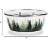Golden Rabbit Enamelware Salad Bowls, 24 ounce, Blue Crab, Set of 4(Forest Glen)