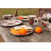 Golden Rabbit Enamelware Salad Bowls, 24 ounce, Blue Crab, Set of 4(Highland Plaid)