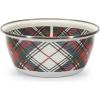 Golden Rabbit Enamelware Salad Bowls, 24 ounce, Blue Crab, Set of 4(Highland Plaid)
