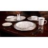 Golden Rabbit Enamelware Salad Bowls, 24 ounce, Solid White Textured, Set of 4(Taupe Swirl)