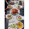 Golden Rabbit Enamelware Sandwich Plates, 8.5 inch, Blue Crab, Set of 4(Blue Crab)
