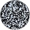 Golden Rabbit Enamelware Sandwich Plates, 8.5 inch, Solid White Textured, Set of 4(Black Swirl)