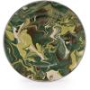 Golden Rabbit Enamelware Sandwich Plates, 8.5 inch, Solid White Textured, Set of 4(Camouflage)