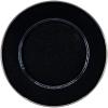 Golden Rabbit Enamelware Sandwich Plates, 8.5 inch, Solid White Textured, Set of 4(Solid Black Textured)